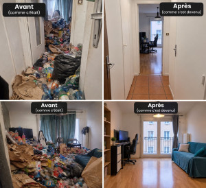 Photo de galerie - Avant et après le nettoyage 