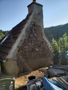 Photo de galerie - Enduit sur pierre à la chaux 