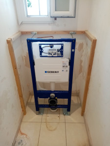 Photo de galerie - Pose de WC suspendu 