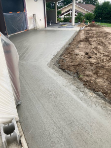 Photo de galerie - Dalle béton pour terrasse 