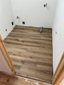 Photo de galerie - Pose de lame PVC clipsable  