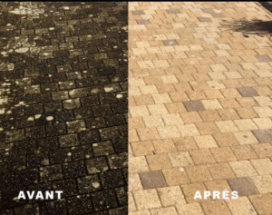 Photo de galerie - Nettoyage de terrasse , pavé..