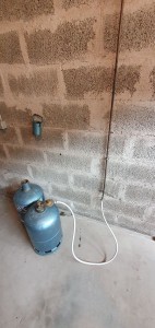 Photo de galerie - Rénovation/Remise aux normes raccordement gaz Butane. AVANT 