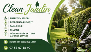 Photo de galerie - Clean jardin vous propose ses services 