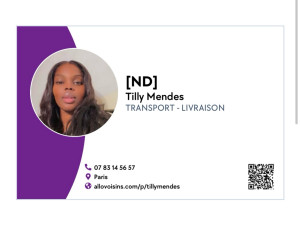 Photo de galerie - Voici mon contact direct et carte de visite 