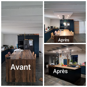 Photo de galerie - Creation luminaires cuisine 