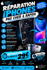Photo de galerie - Bonjour , je change votre écran iPhone pour un prix bon 