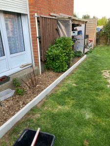 Photo de galerie - Pose bordure pour délimiter 