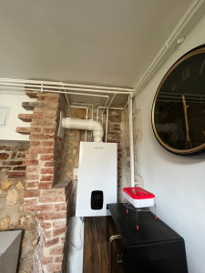 Photo de galerie - Pose de chaudière à condensation Atlantic
