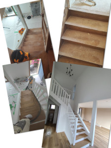 Photo de galerie - Rénovation complète d'un escalier en bois 