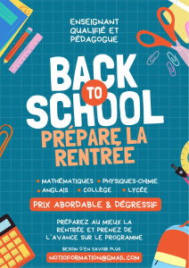 Photo de galerie - Mathématiques, la physique chimie et l’anglais.