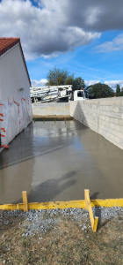 Photo de galerie - Coulage d'une dalle de 45m2