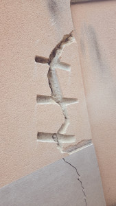 Photo de galerie - Reprise fissure façade 