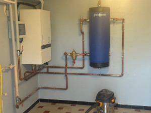 Photo de galerie - Installation d’une pompe à chaleur air eau 