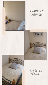 Photo de galerie - La chambre avant et après 