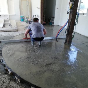 Photo de galerie - Dalle arrondie dans salle de séjour