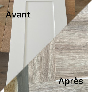 Photo de galerie - Habiller une porte de cuisine 