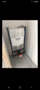Photo de galerie - Installation wc suspendu  