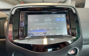 Photo de galerie - Dépannage autoradio sur Peugeot 108, modèle carplay 