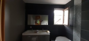 Photo de galerie - Salle de bains sombre 