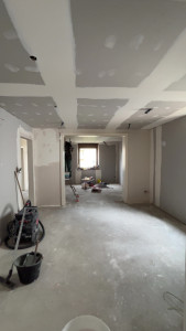Photo de galerie - Réalisation faux plafond / cloison en BA13, ainsi que bande finition 