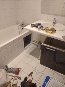 Photo de galerie - Création d'une trappe de visite paris 15