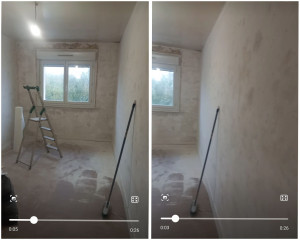 Photo de galerie - Ponçage des murs réalisée