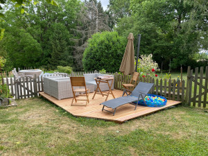Photo de galerie - Terrasse bois et barrière 