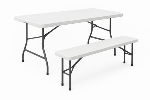 Photo de galerie - Table pliante 180x70 (8 personnes)
Banc pliant