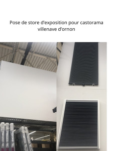 Photo de galerie - Pose de store d’expo pour Castorama 