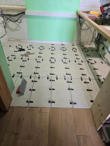 Photo de galerie - Pose de carrelage dans cuisine 