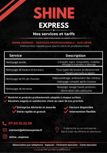 Photo de galerie - Tarifs autres services 
