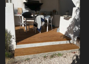 Photo de galerie - Pose terrasse bois