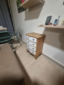 Photo de galerie - Deuxieme vie a un meuble apres poncage. vernisage et peinture