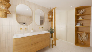 Photo de galerie - Salle de bain repensée et redécorée pour le bien-être des habitants !