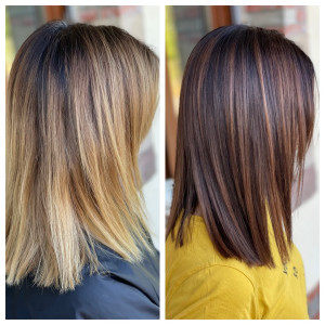 Photo de galerie - Couleur coupe brushing 