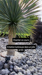 Photo de galerie - Installation éclairage de jardin 