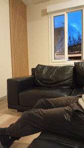 Photo de galerie - Pose de bardage bois au mur 