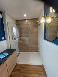 Photo de galerie - Rénovation de salle bain effectuer par notre équipe 