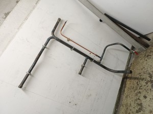 Photo de galerie - Pièce acier noir/cuivre soudée par mes soins 
