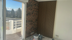 Photo de galerie - Joli mur en parements fais par mes soins