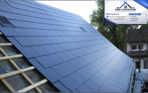 Photo de galerie - Rénovation d’une toiture ardoise Fibrociment 