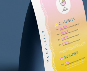 Photo de galerie - Menu de boissons