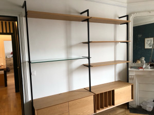 Photo de galerie - Pose d’une bibliothèque 