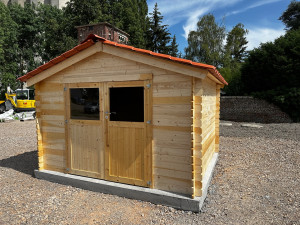 Photo de galerie - Dalle béton + montage chalet 