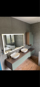 Photo de galerie - Meuble de salle de bain sur-mesure