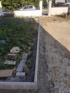 Photo de galerie - Pose de bordures