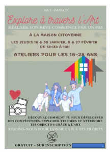 Photo de galerie - Atelier pédagogique objectif
pour les jeunes de 16 à 28 ans