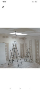 Photo de galerie - Enduits 

 des bandes et peinture 