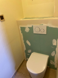 Photo de galerie - Pose wc suspendu